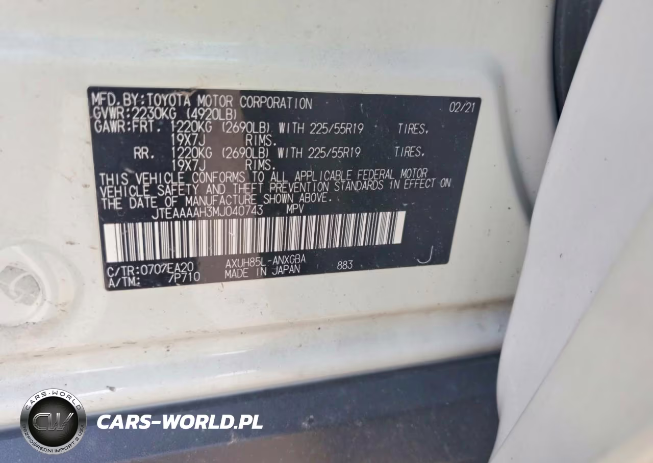 2021 Toyota Venza Xle VIN:JTEAAAAH3MJ040743 - 13