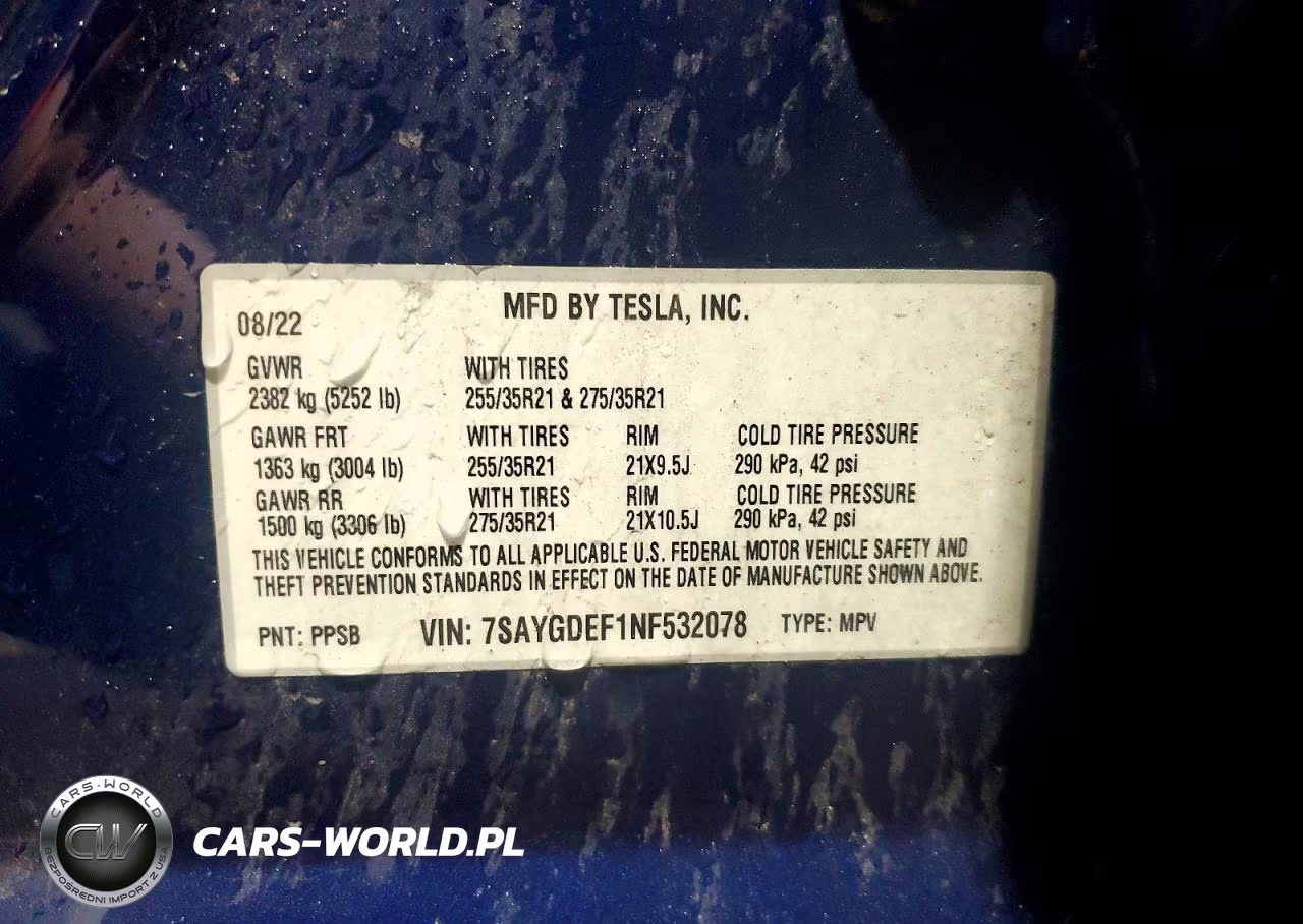 2022 Tesla Model Y VIN:7SAYGDEF1NF532078 - 13