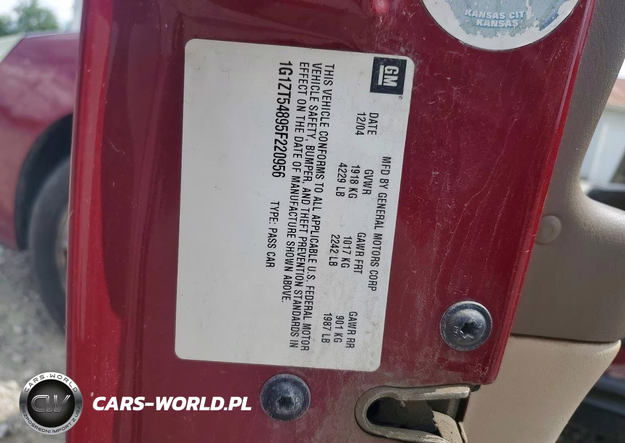 2005 Chevrolet Malibu Ls VIN:1G1ZT54895F220956 - 12