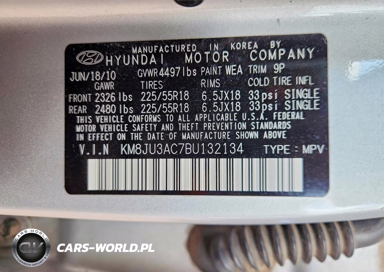 2011 Hyundai Tucson Limited VIN:KM8JU3AC7BU132134 - 13