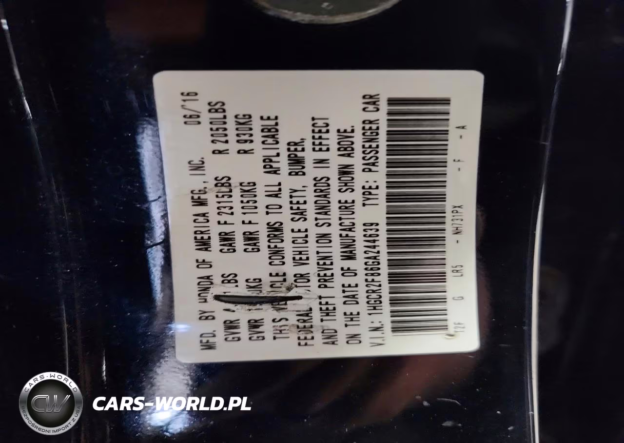 2016 Honda Accord Exl VIN:1HGCR2F86GA244639 - 13