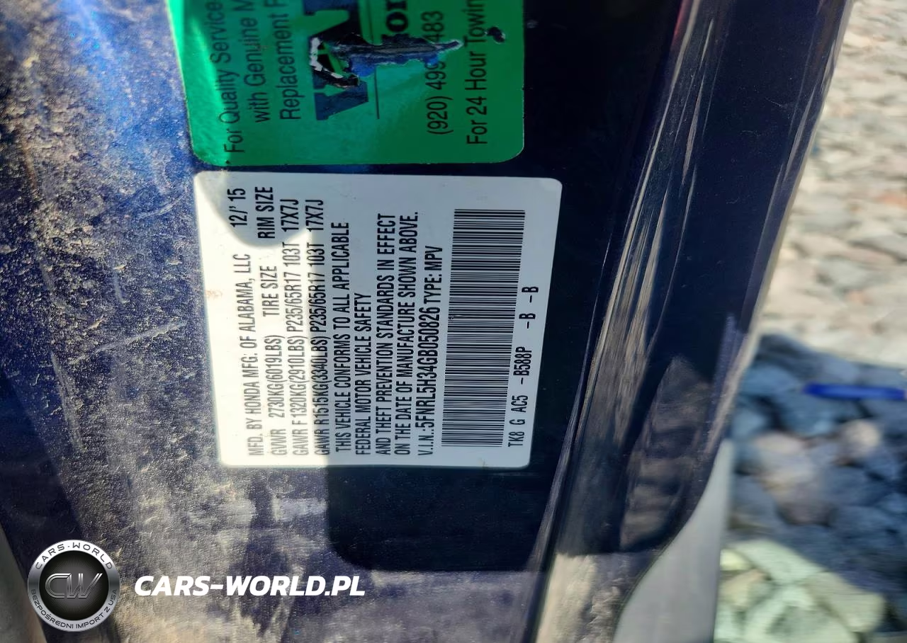 2016 Honda Odyssey Se VIN:5FNRL5H34GB050826 - 13