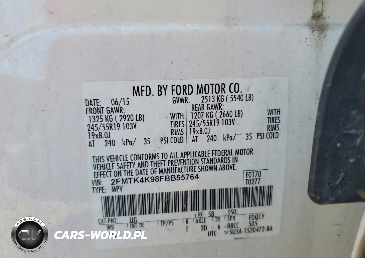 2015 Ford Edge Titanium VIN:2FMTK4K98FBB55764 - 13