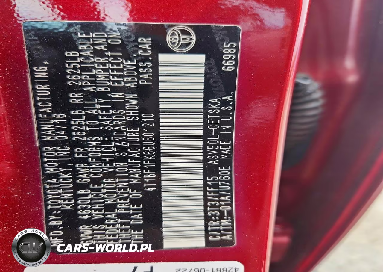 2016 Toyota Camry Se VIN:4T1BF1FK6GU601210 - 12