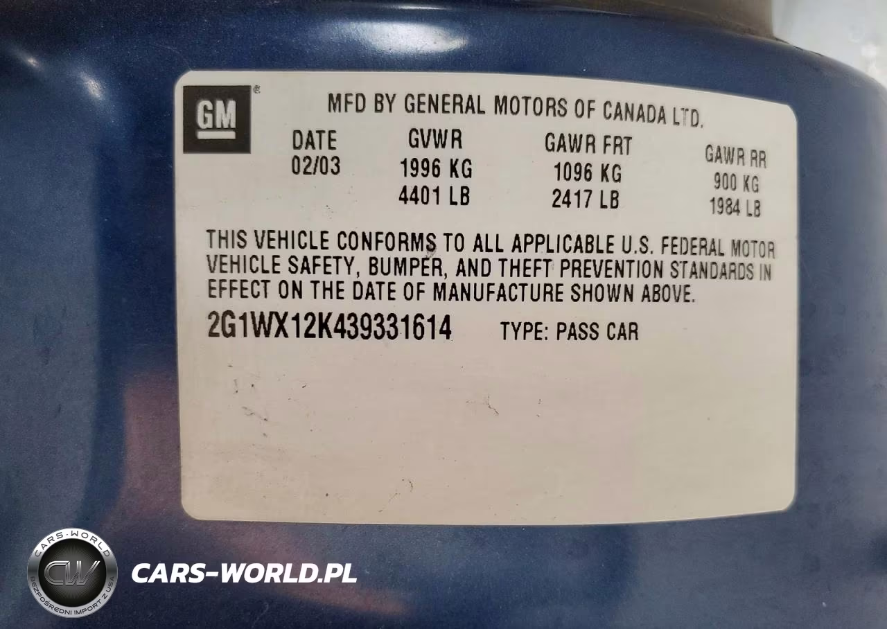 2003 Chevrolet Monte Carlo Ss VIN:2G1WX12K439331614 - 12