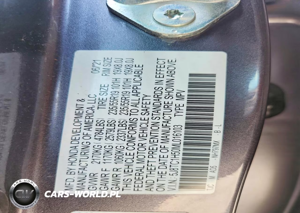 2021 Acura Rdx Technology VIN:5J8TC1H50ML016103 - 13