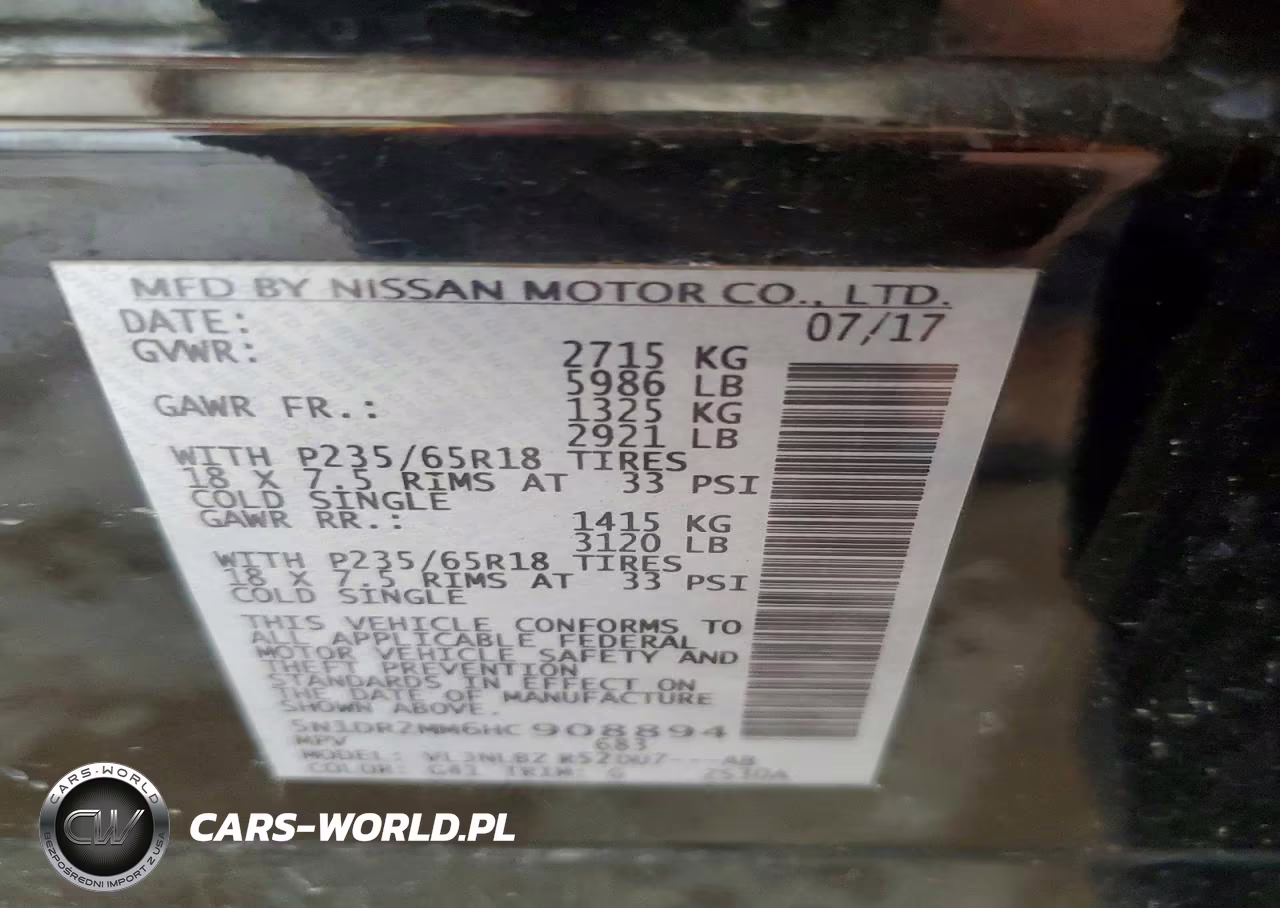 2017 Nissan Pathfinder S VIN:5N1DR2MM6HC908894 - 13