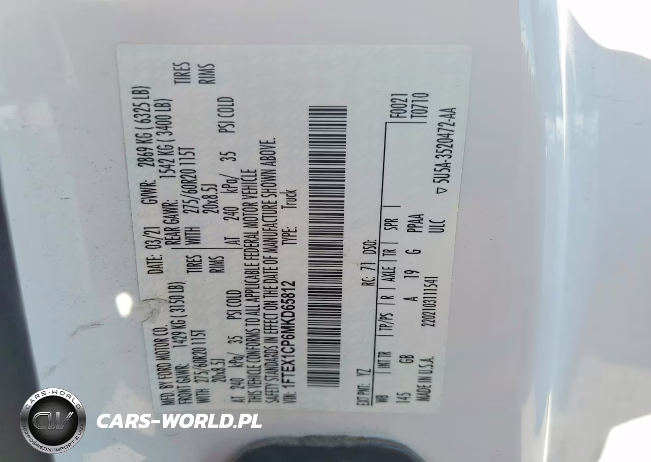 2026 Ford F150 Xl VIN:1FTEX1KP6TKD18862 - 12