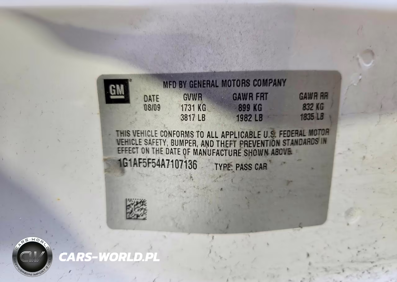 2010 Chevrolet Cobalt 2Lt VIN:1G1AF5F54A7107136 - 12