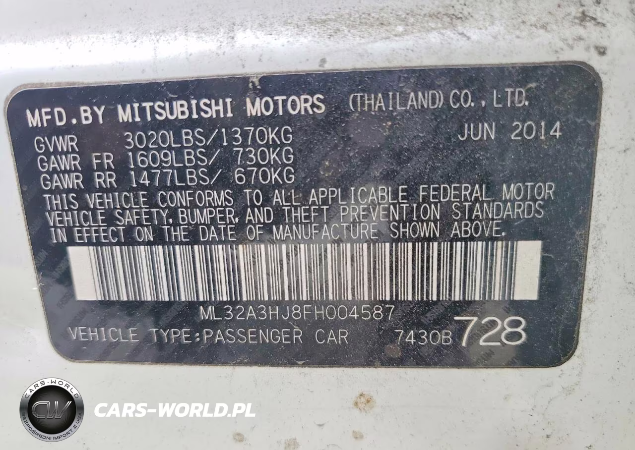 2015 Mitsubishi Mirage De VIN:ML32A3HJ8FH004587 - 12
