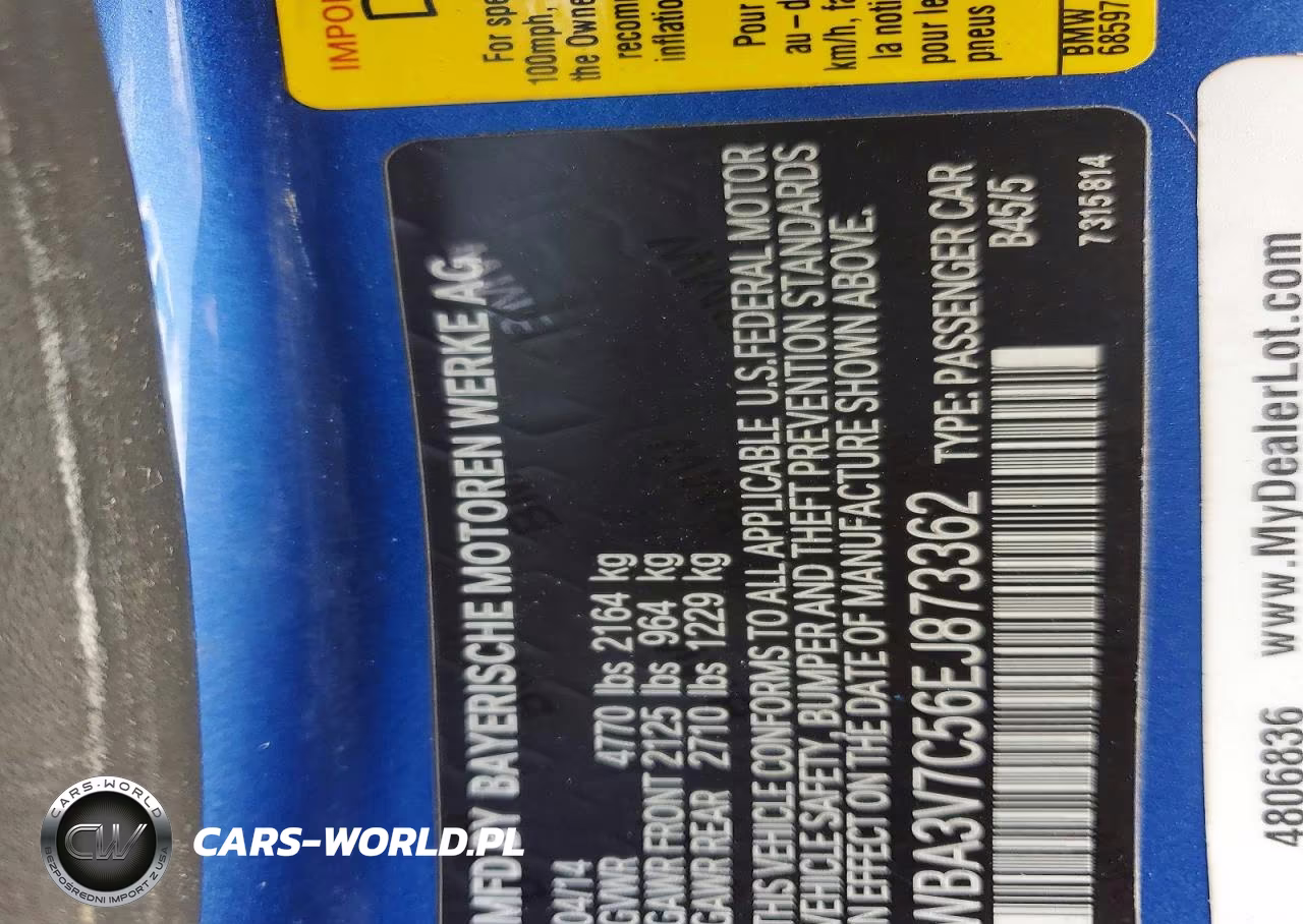 2014 BMW 428 I Sulev VIN:WBA3V7C56EJ873362 - 12