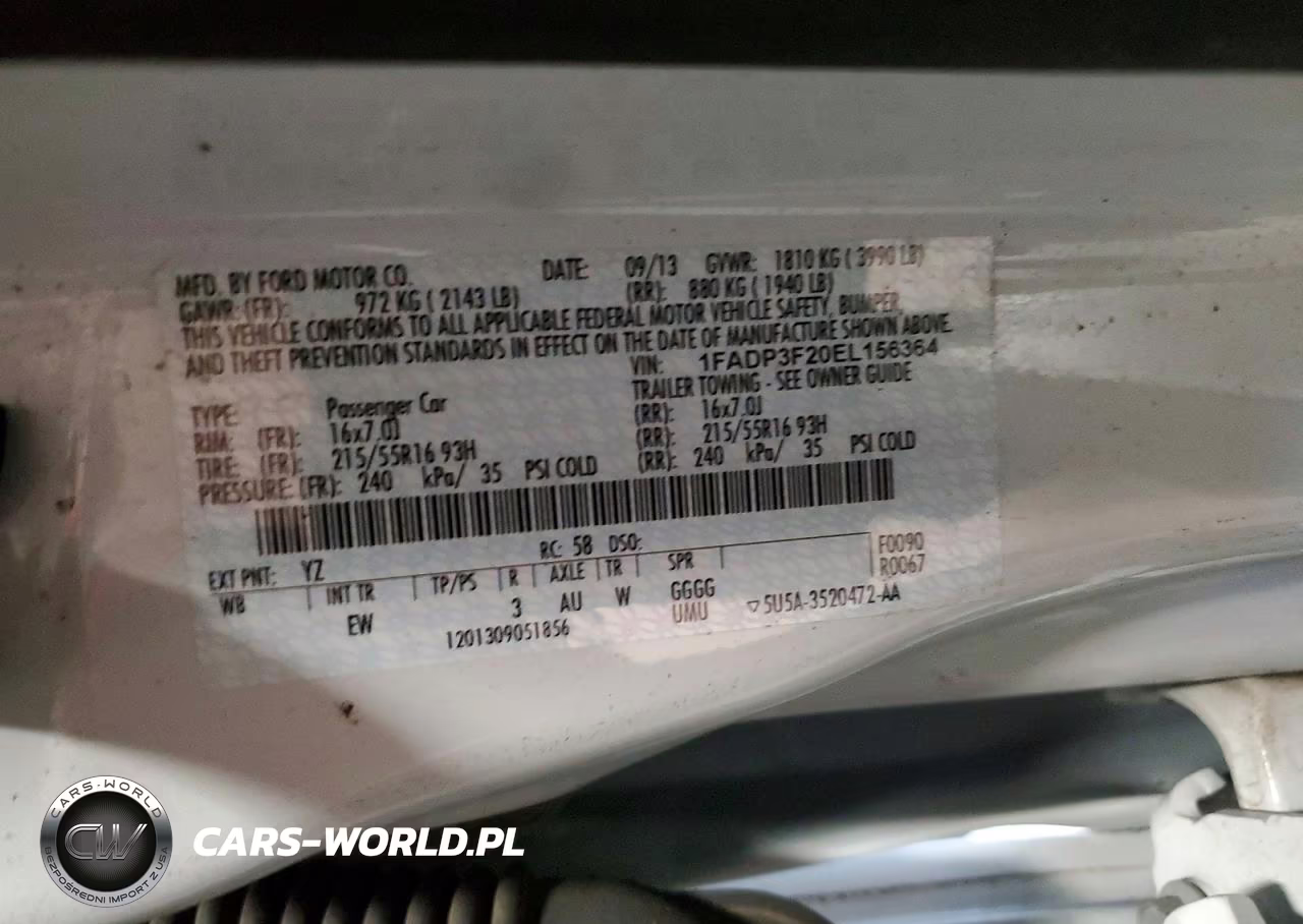 2014 Ford Focus Se VIN:1FADP3F20EL156364 - 12