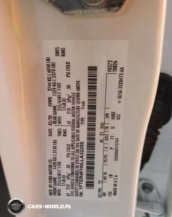 2020 Ford Ranger Xl VIN:1FTER4FH0LLA32255 - 13