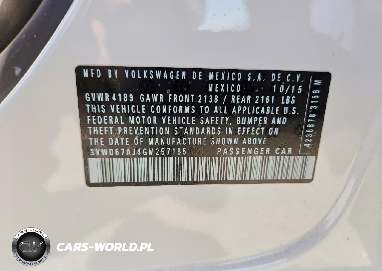 2016 Volkswagen Jetta Se VIN:3VWD67AJ4GM257165 - 13