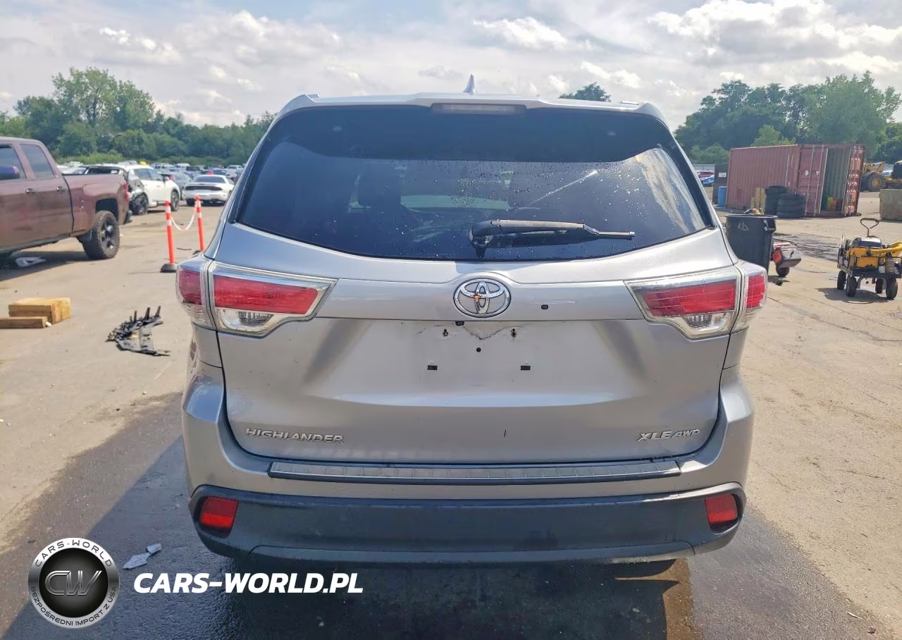 2016 Toyota Highlander Xle VIN:5TDJKRFH7GS301050 - 6