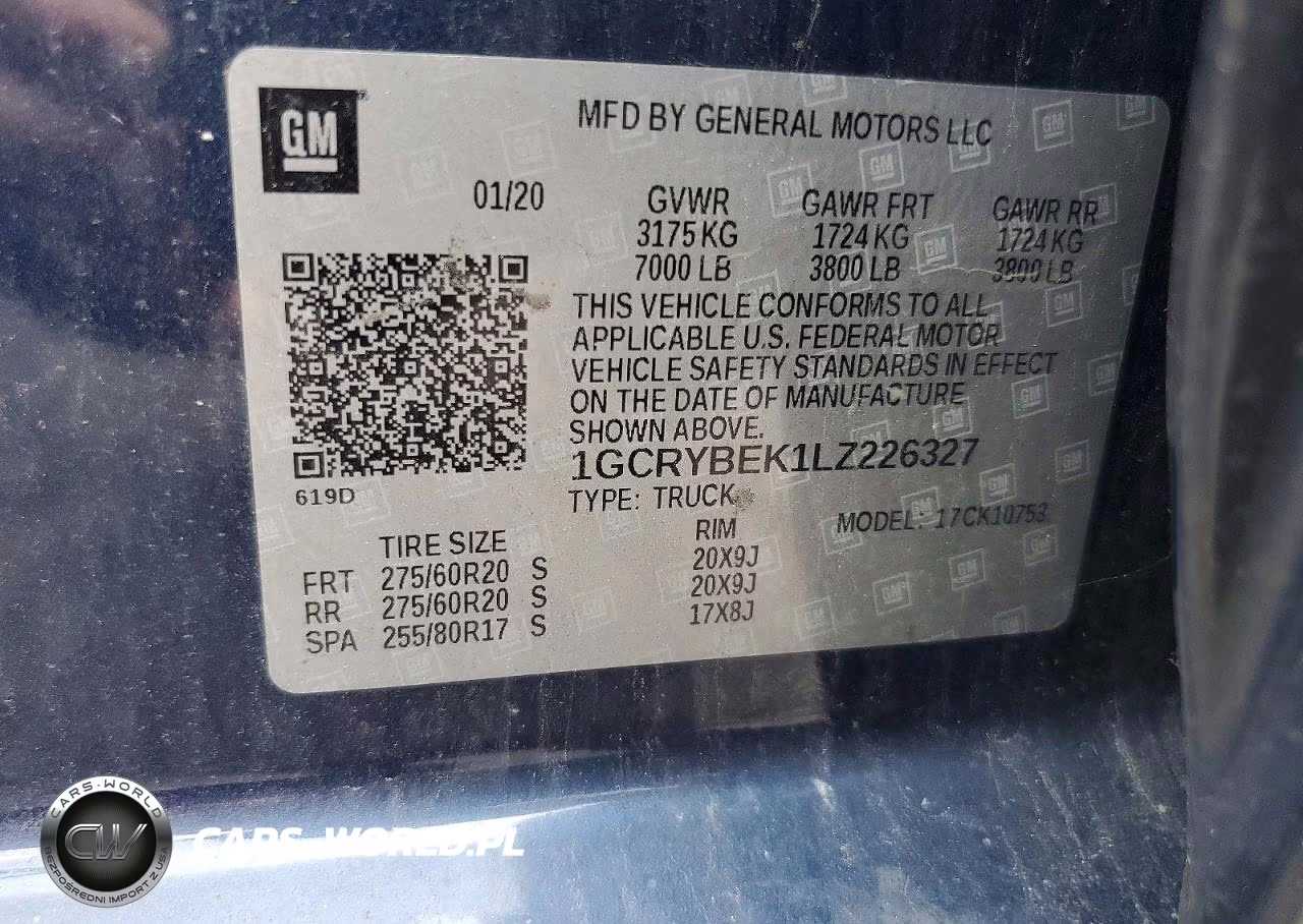 2020 Chevrolet Silverado K1500 Custom VIN:1GCRYBEK1LZ226327 - 12