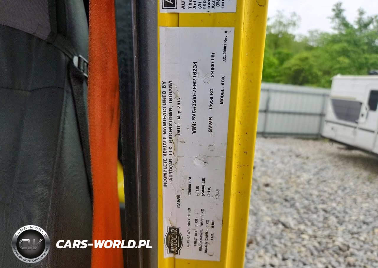 2014 Autocar Xpeditor VIN:5VCA3SVF7EH216234 - 10