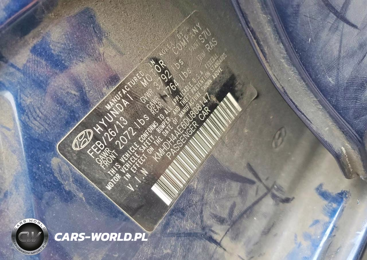 2013 Hyundai Elantra VIN:KMHDH4AE6DU808147 - 12