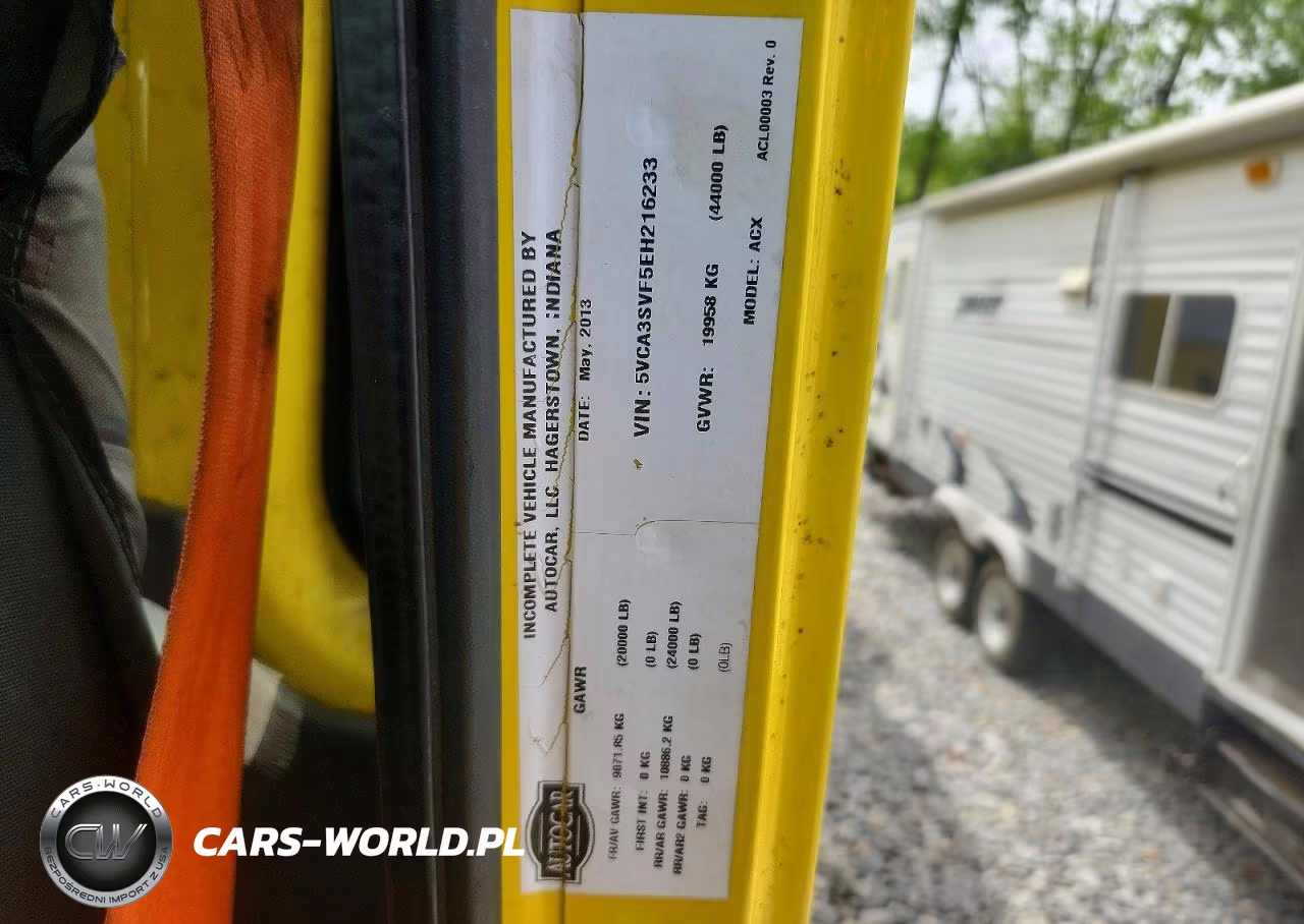 2014 Autocar Xpeditor VIN:5VCA3SVF5EH216233 - 10