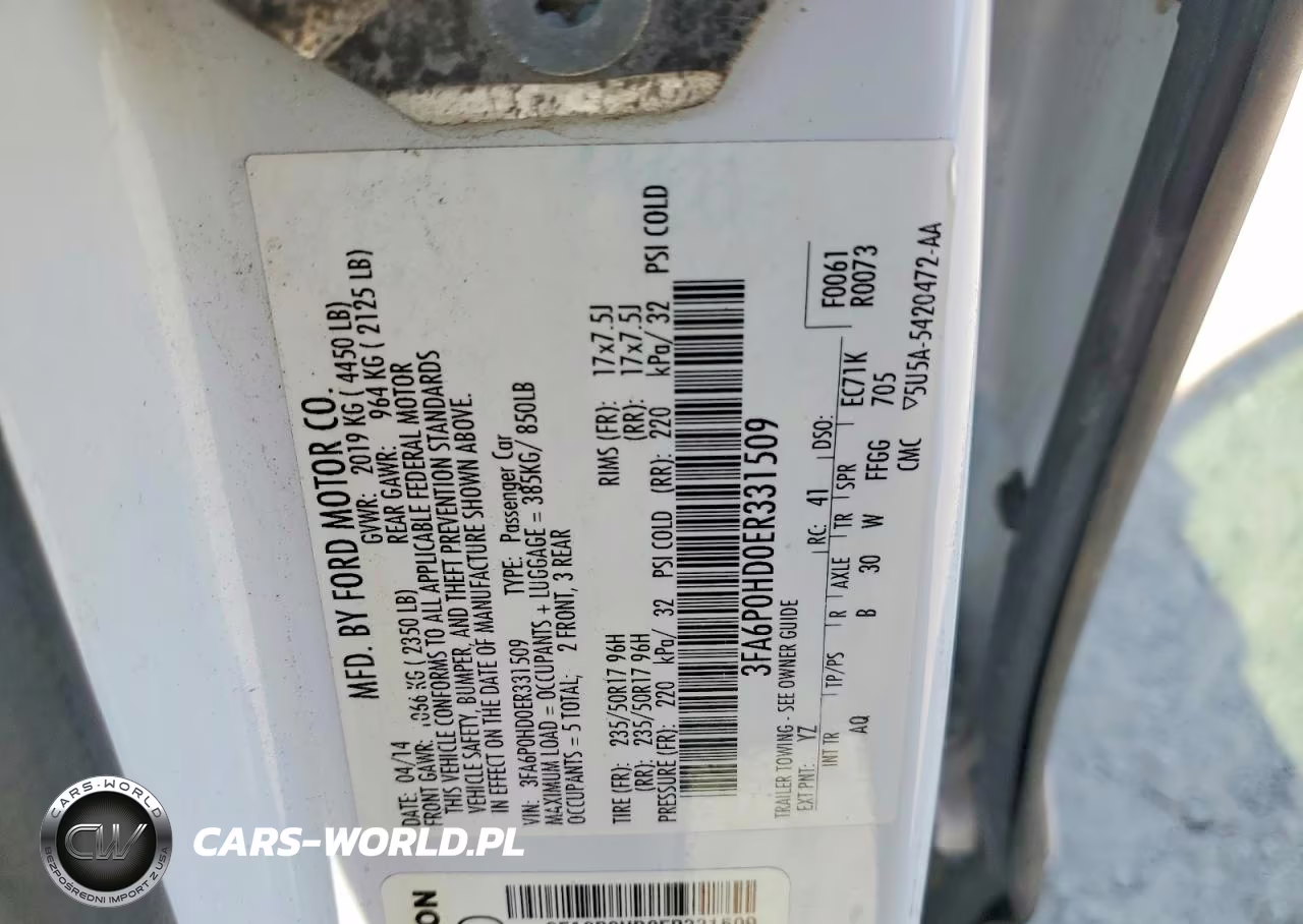 2014 Ford Fusion Se VIN:3FA6P0HD0ER331509 - 12