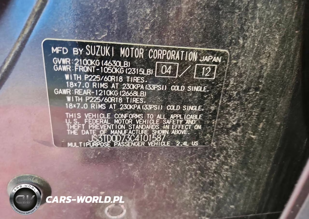 2012 Suzuki Grand Vitara Jlx VIN:JS3TD0D73C4101587 - 13