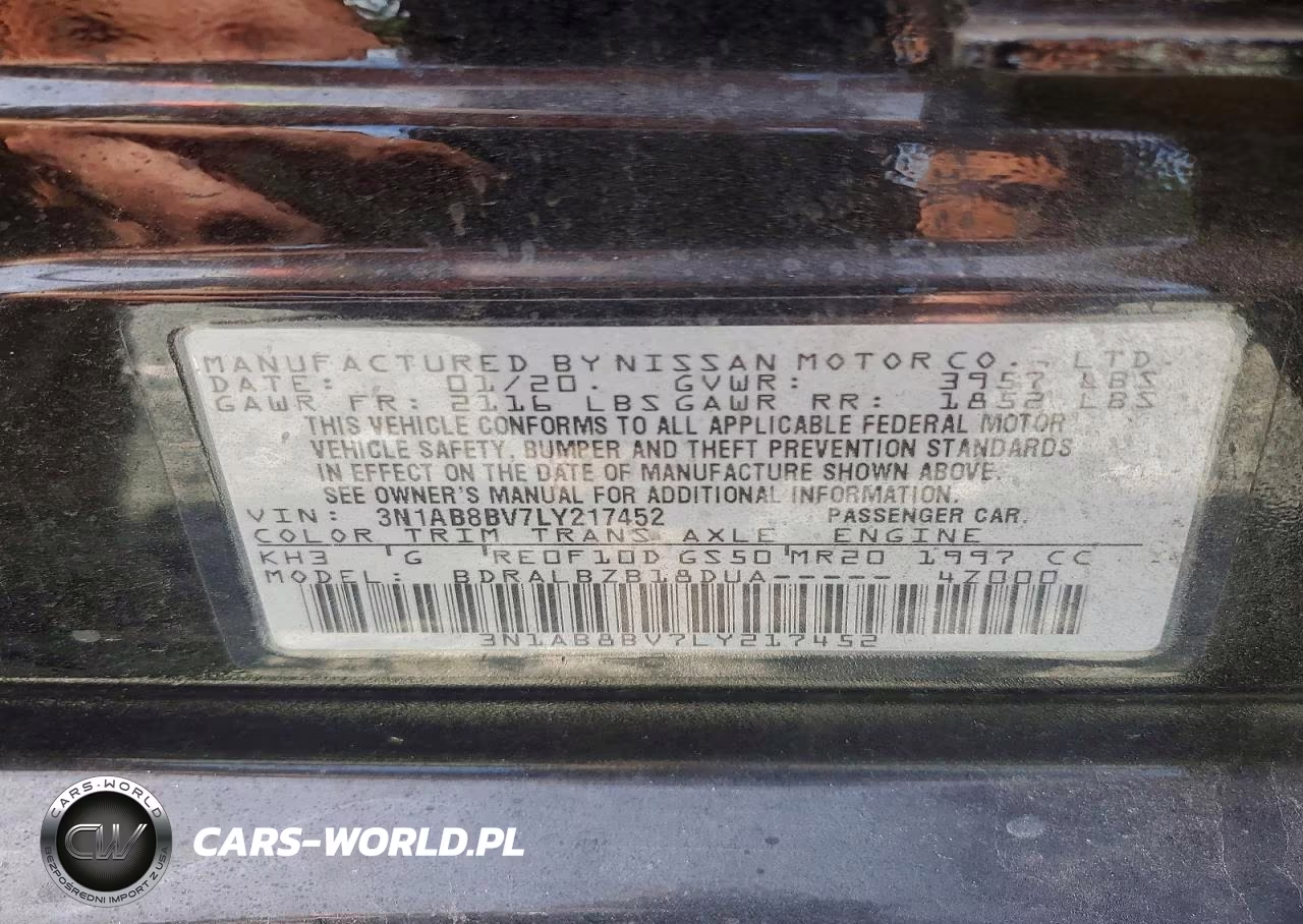 2020 Nissan Sentra S VIN:3N1AB8BV7LY217452 - 12