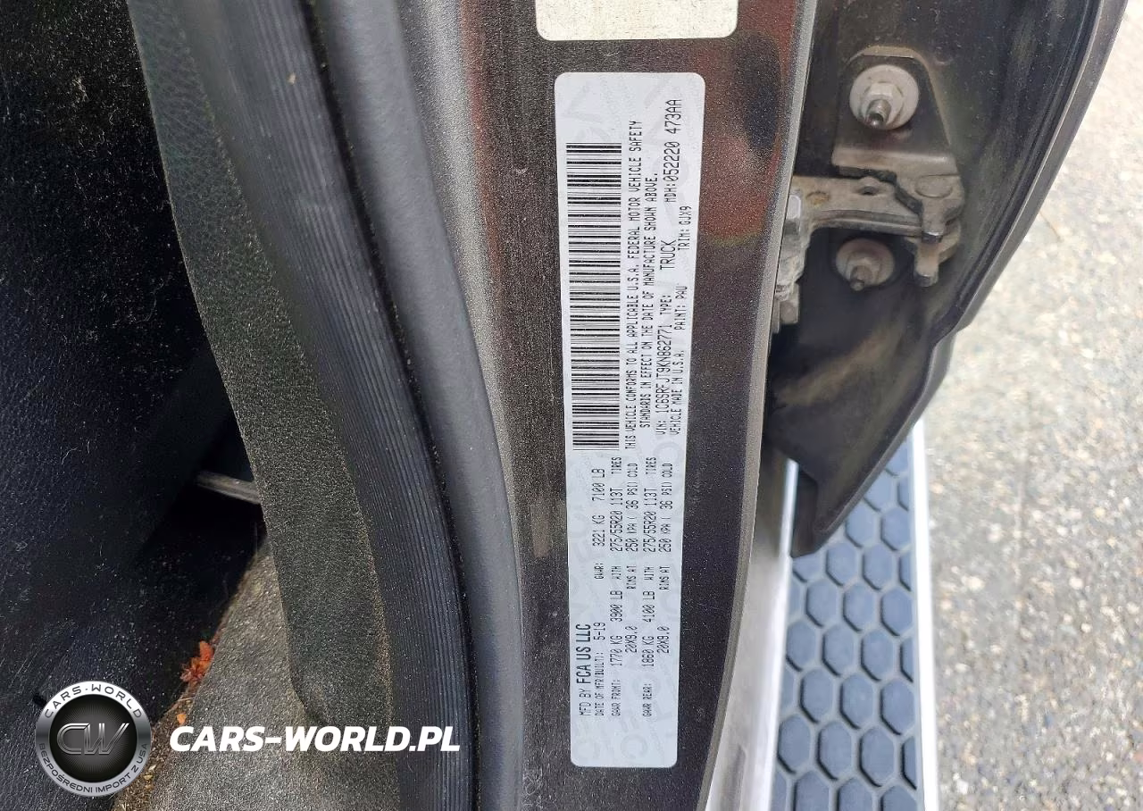2019 Ram 1500 Laramie VIN:1C6SRFJT9KN862771 - 12