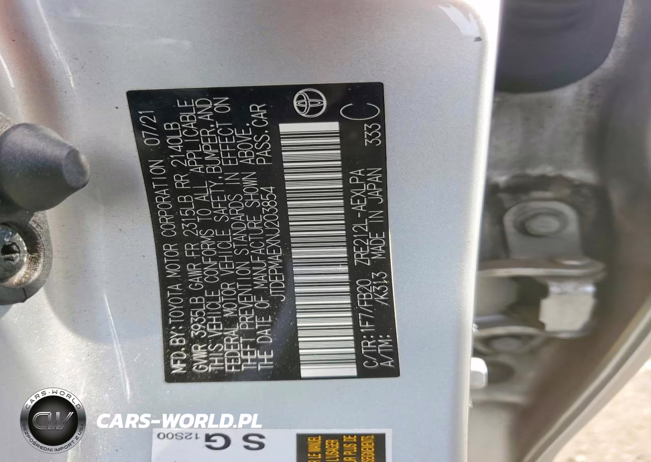 2022 Toyota Corolla Le VIN:JTDEPMAEXNJ203854 - 12