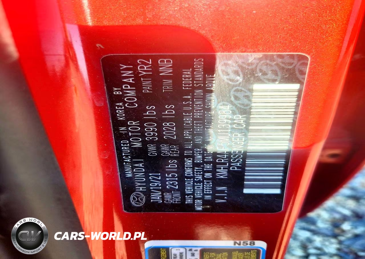 2021 Hyundai Elantra VIN:KMHLR4AF5MU139984 - 12