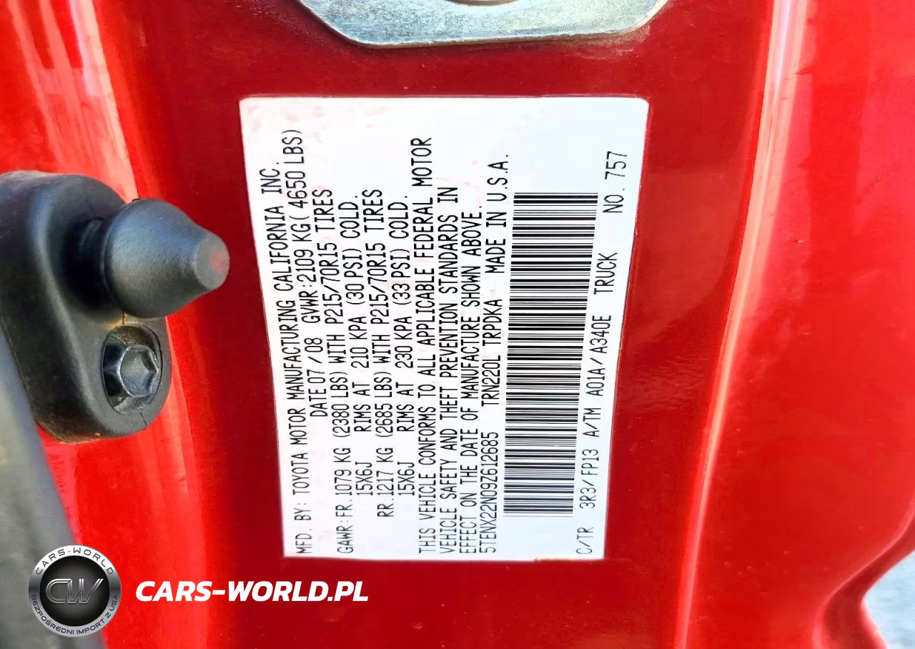 2009 Toyota Tacoma Base VIN:5TENX22N09Z612685 - 12