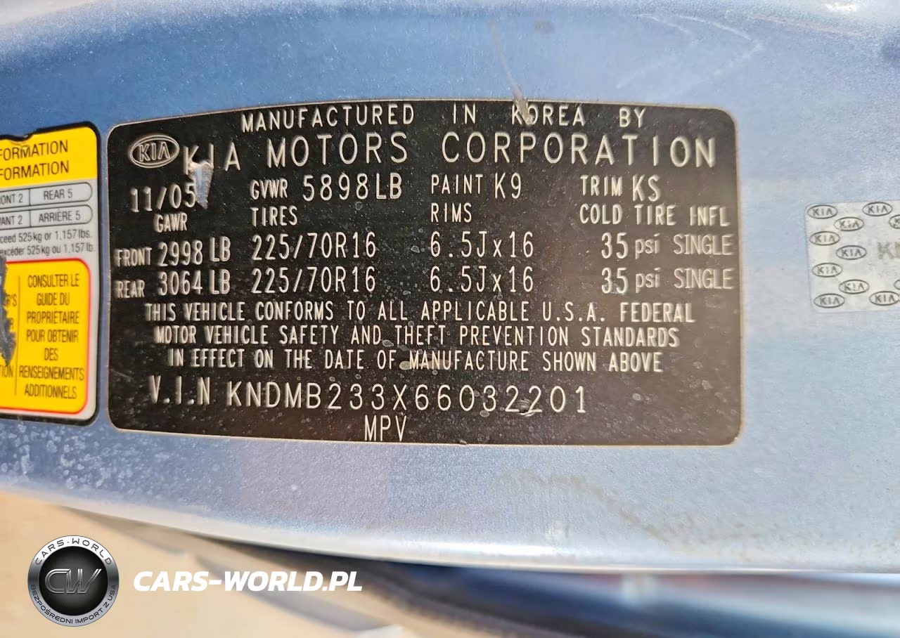 2006 Kia Sedona Lx VIN:KNDMB233X66032201 - 13