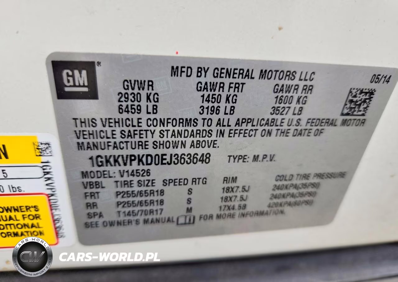 2014 GMC Acadia Sle VIN:1GKKVPKD0EJ363648 - 14