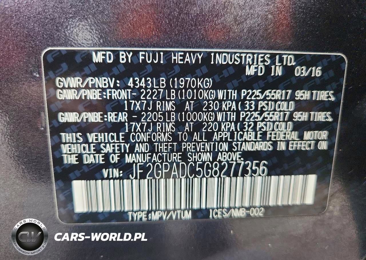2016 Subaru Crosstrek Premium VIN:JF2GPADC5G8277356 - 14