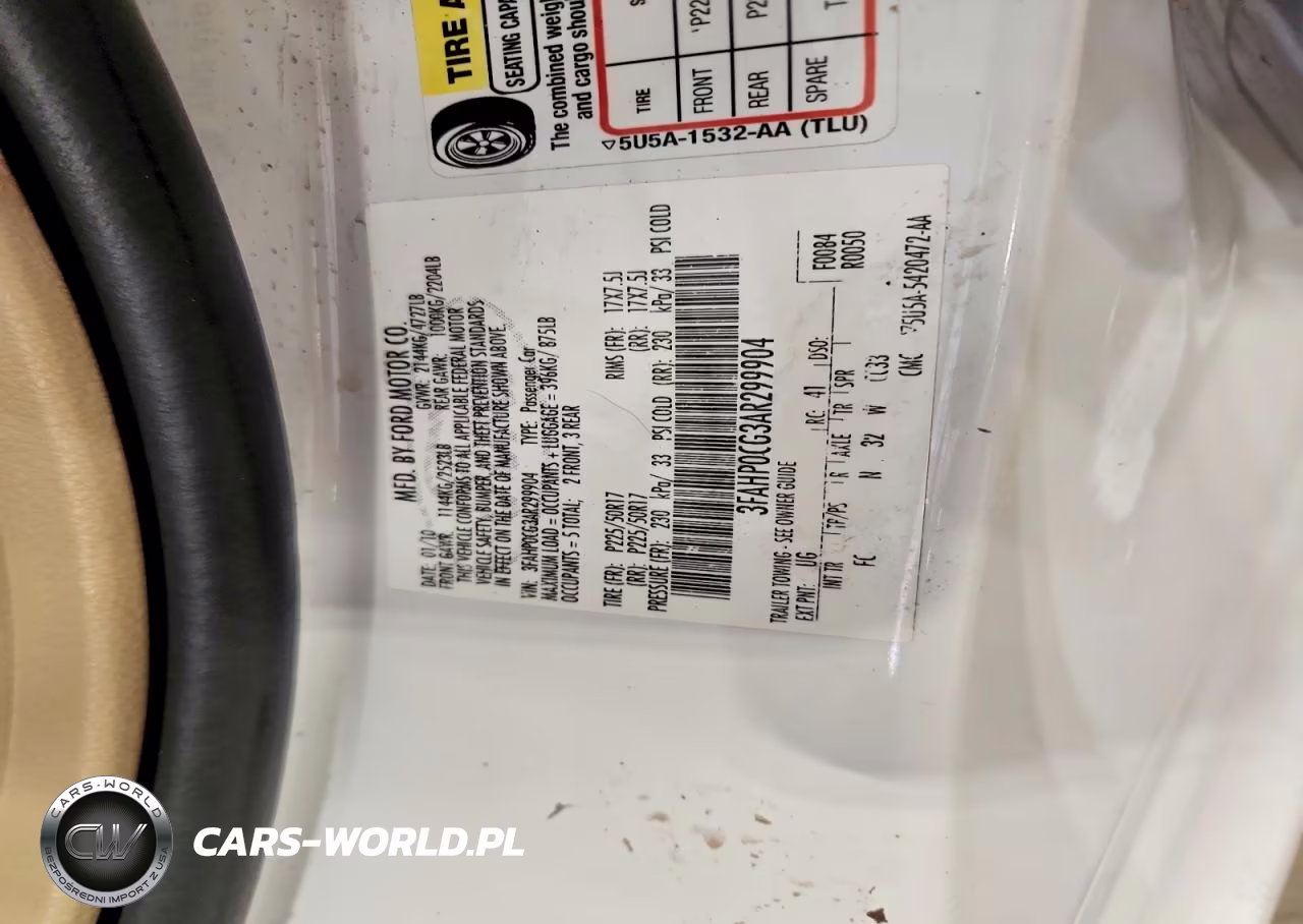 2010 Ford Fusion Sel VIN:3FAHP0CG3AR299904 - 12
