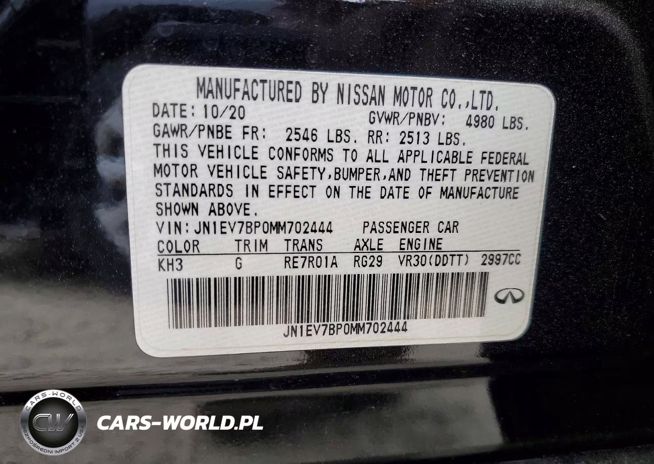 2021 Infiniti Q50 Luxe VIN:JN1EV7BP0MM702444 - 12