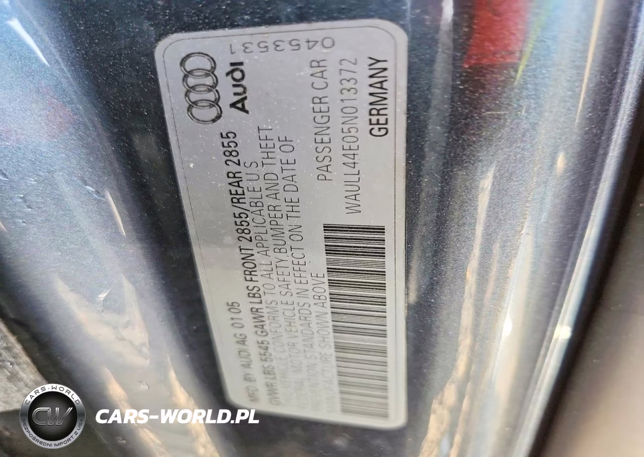 2005 Audi A8 4.2 Quattro VIN:WAULL44E05N013372 - 12
