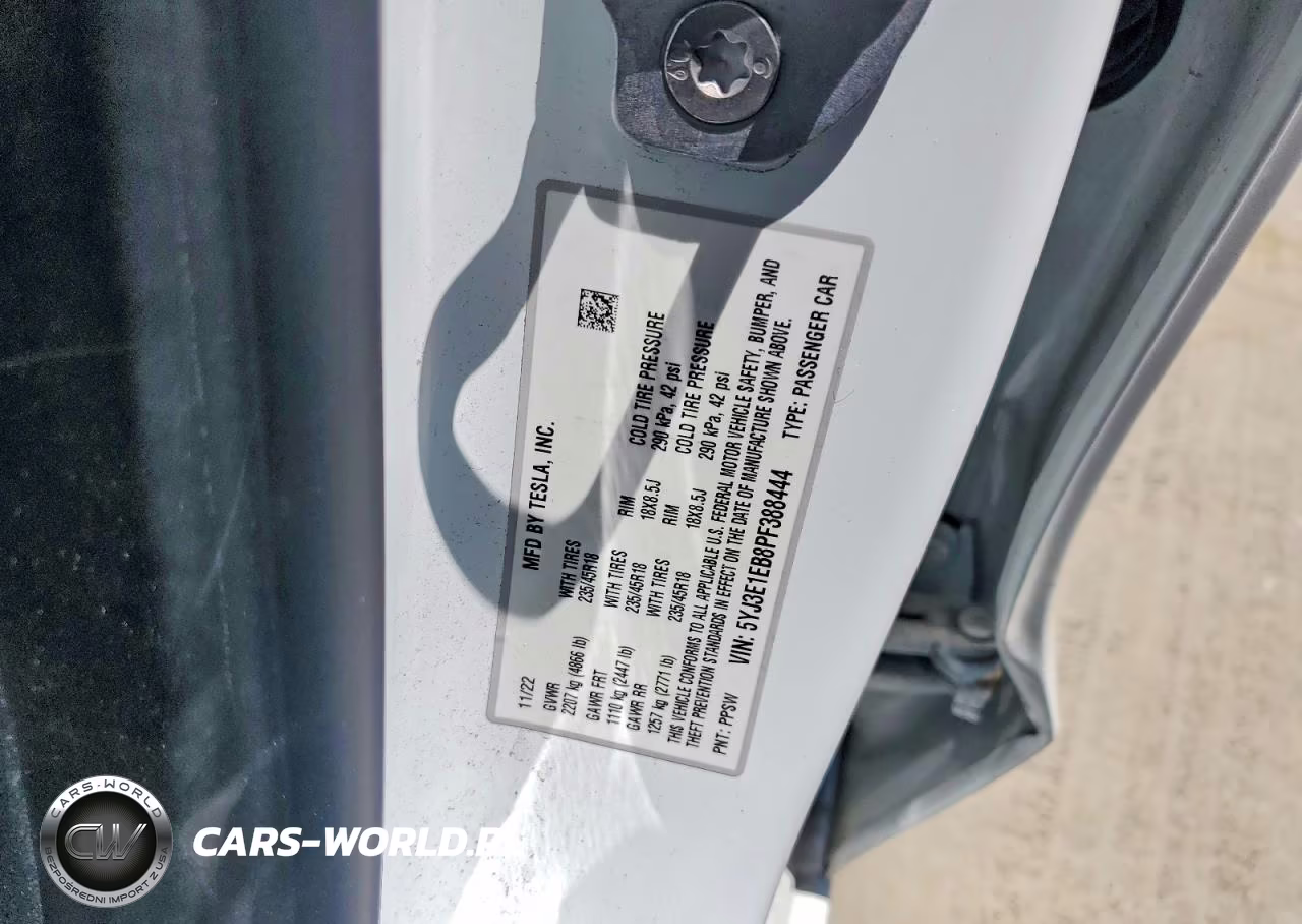 2023 Tesla Model 3 VIN:5YJ3E1EB8PF388444 - 12