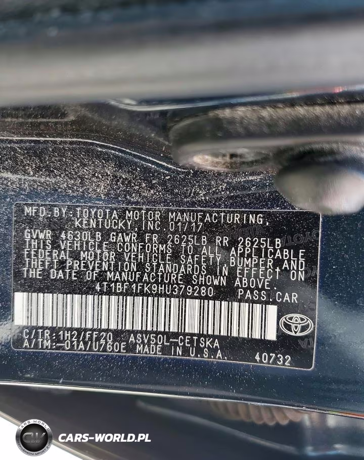 2017 Toyota Camry Se VIN:4T1BF1FK9HU379280 - 13