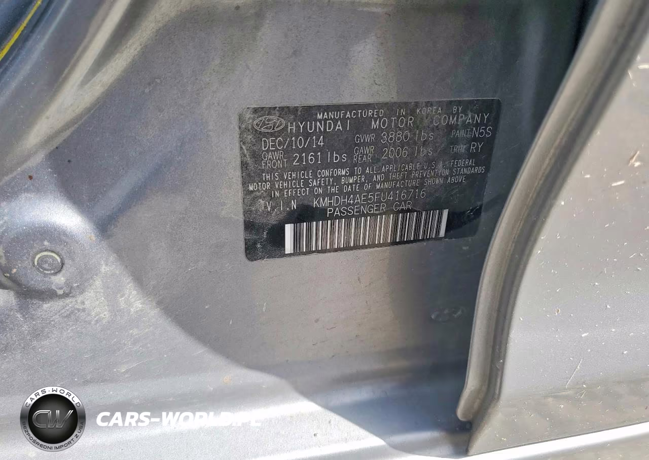 2015 Hyundai Elantra Se VIN:KMHDH4AE5FU416716 - 11