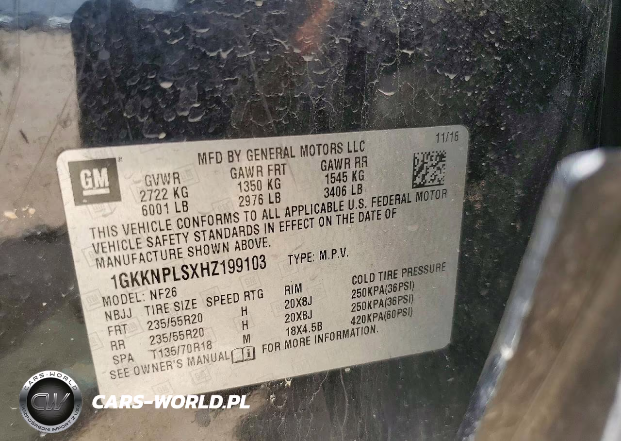 2017 GMC Acadia Denali VIN:1GKKNPLSXHZ199103 - 13
