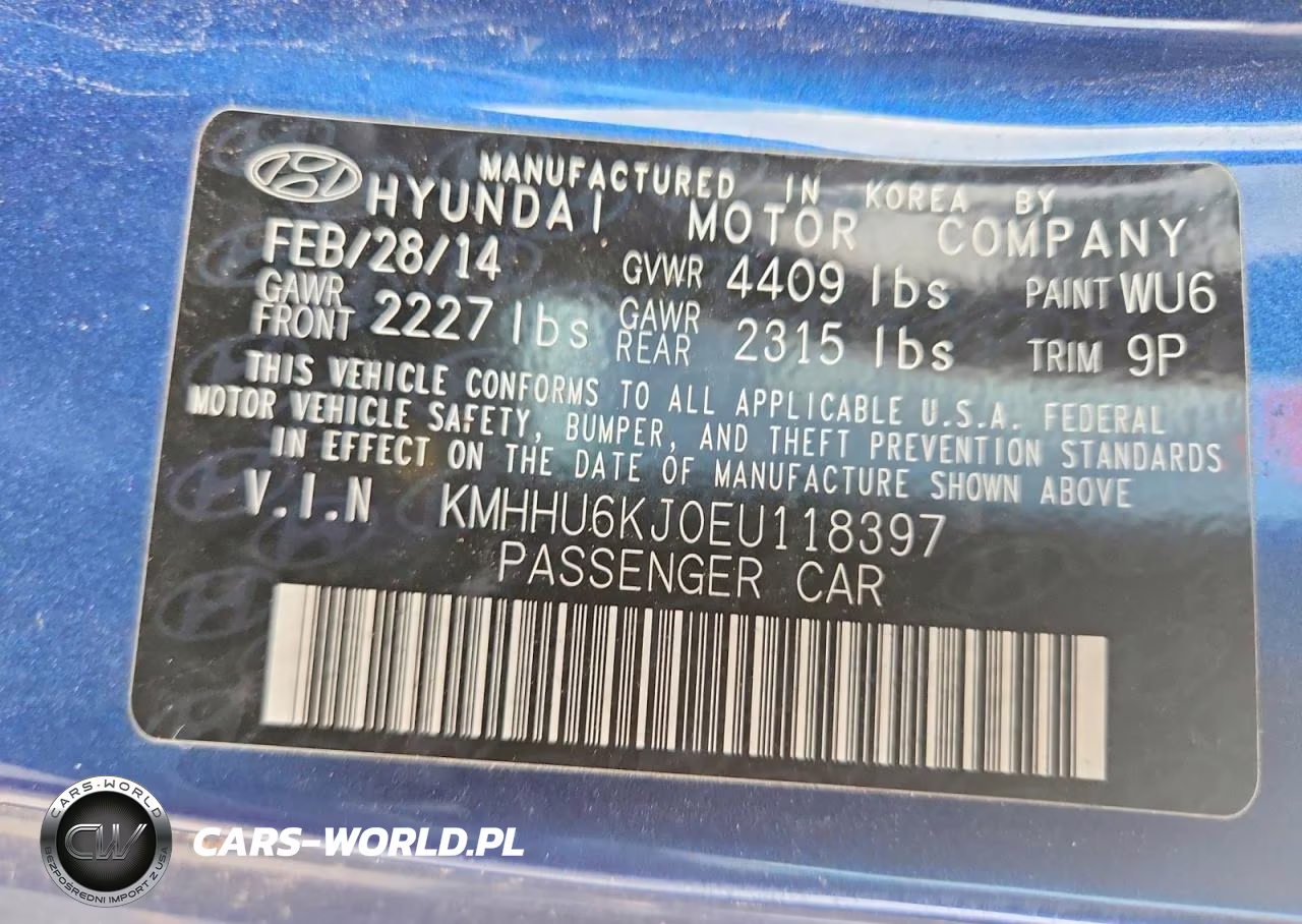 2014 Hyundai Genesis Coupe 3.8L VIN:KMHHU6KJ0EU118397 - 13