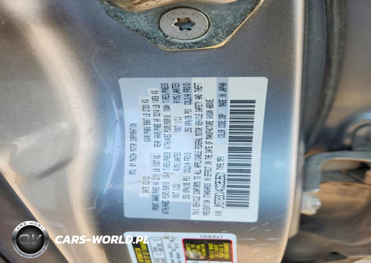 2012 Mazda Cx-9 VIN:JM3TB3CV4C0353501 - 13