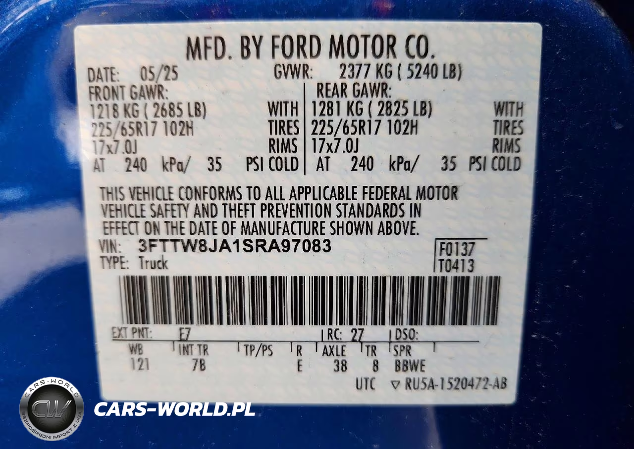 2025 Ford Maverick Xlt VIN:3FTTW8JA1SRA97083 - 12
