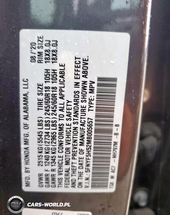 2021 Honda Pilot Exl VIN:5FNYF5H52MB005657 - 13