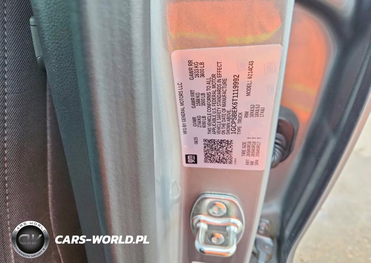2026 Chevrolet Colorado VIN:1GCPSBEK6T1119992 - 12