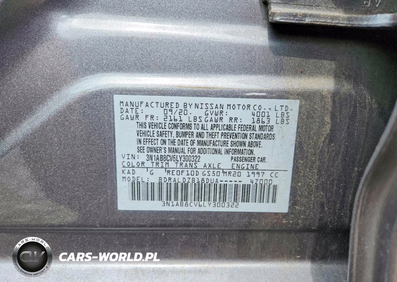 2020 Nissan Sentra Sv VIN:3N1AB8CV6LY300322 - 12