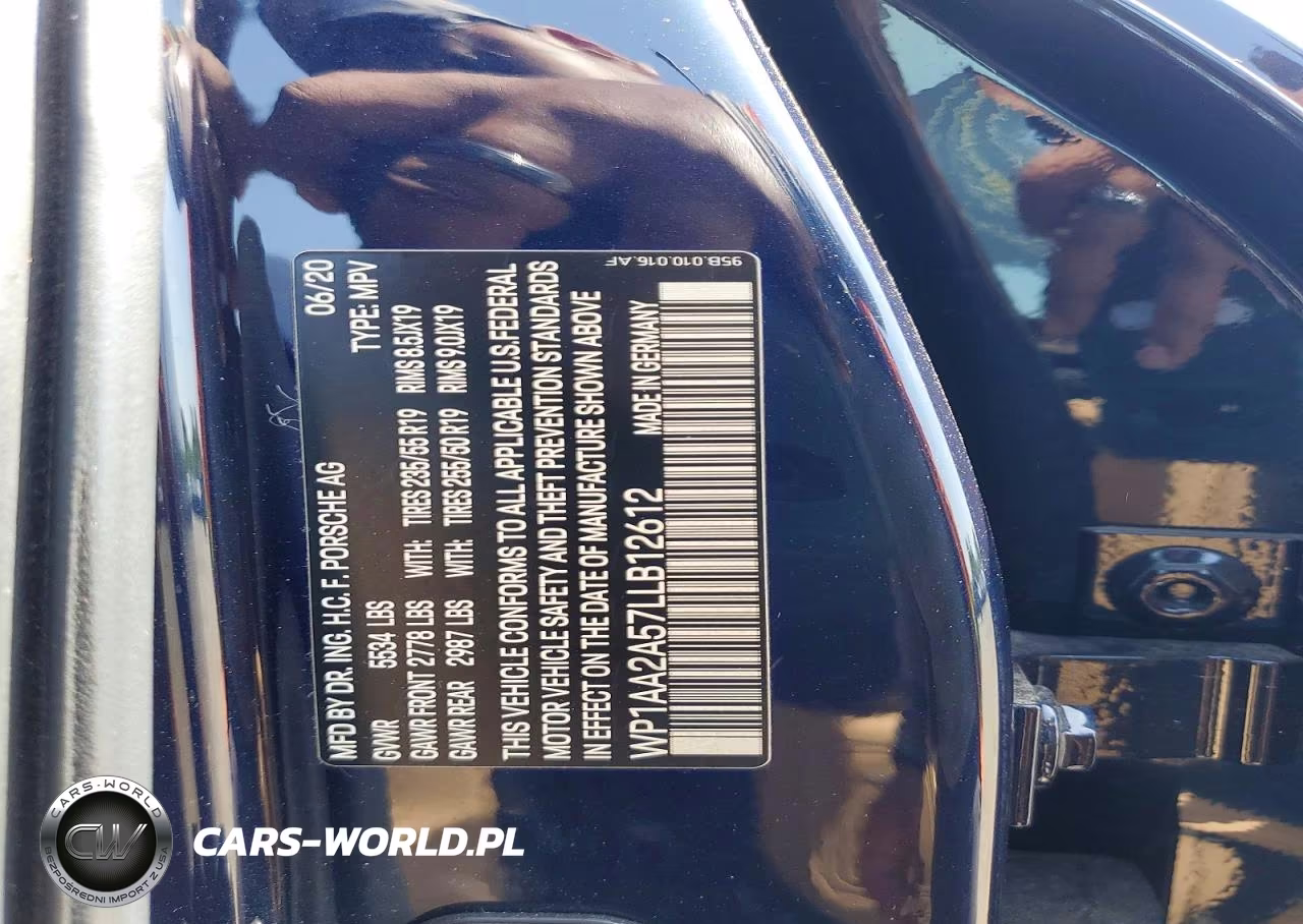 2020 Porsche Macan VIN:WP1AA2A57LLB12612 - 12