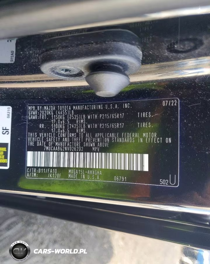 2022 Toyota Corolla Cross Le VIN:7MUCAABG2NV026202 - 13