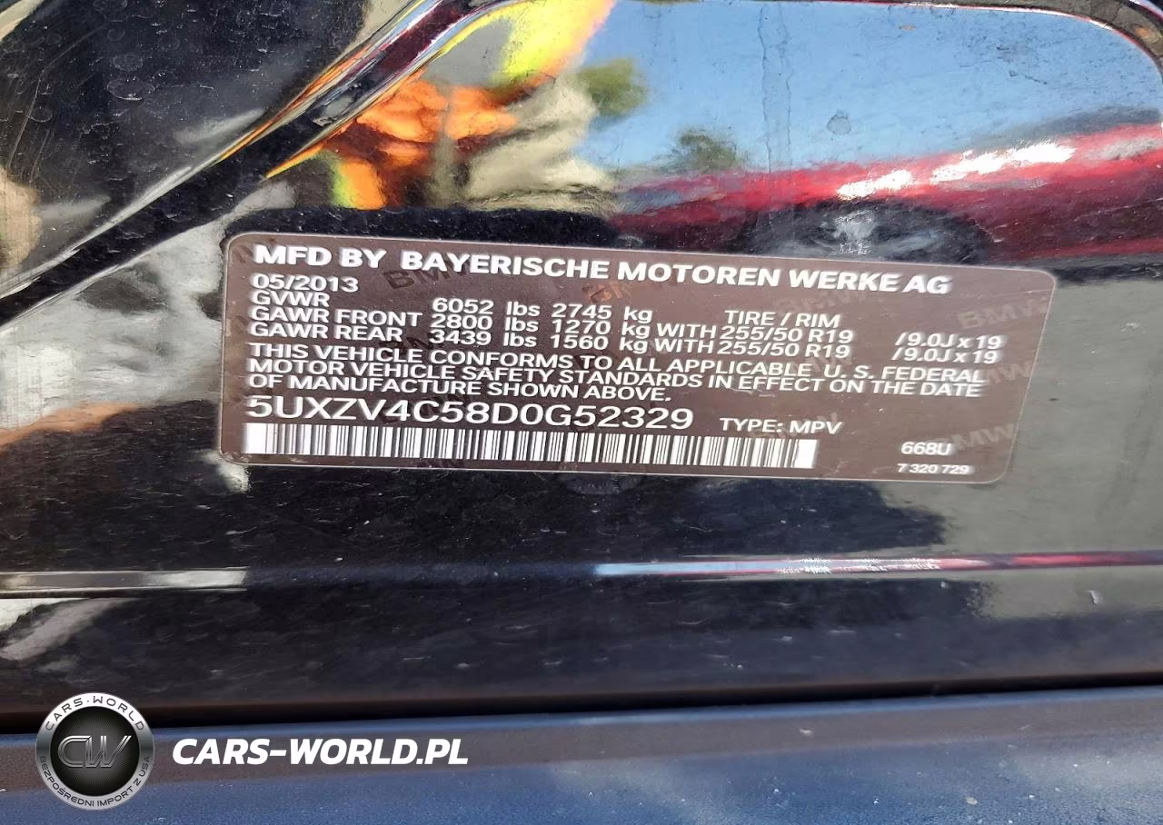 2013 BMW X5 xDrive35I VIN:5UXZV4C58D0G52329 - 13