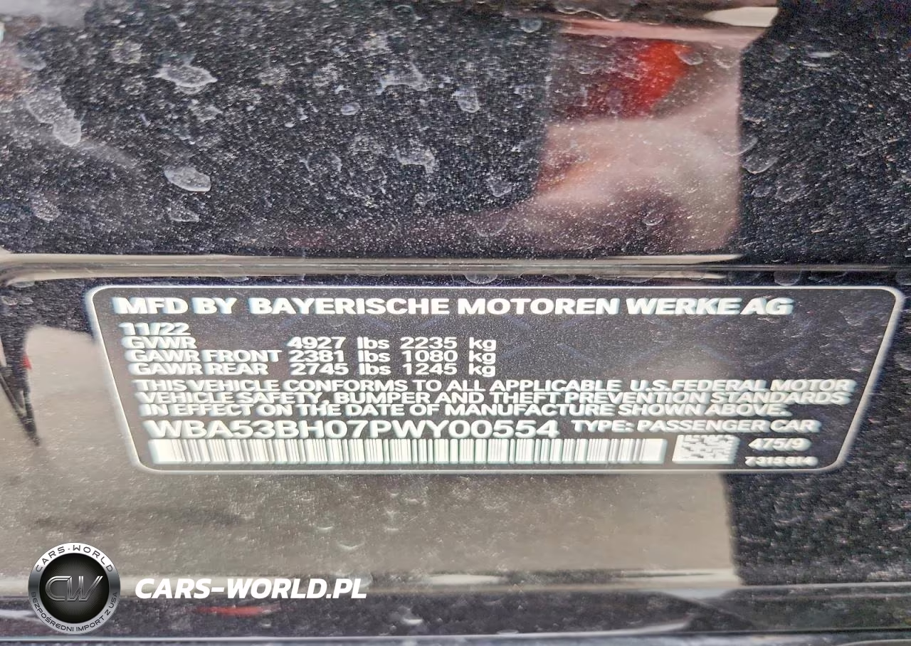 2023 BMW 530 I VIN:WBA53BH07PWY00554 - 13